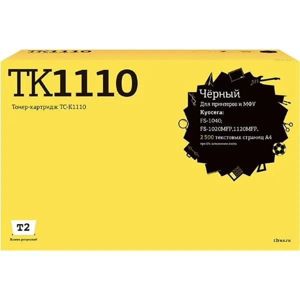 Картридж для лазерного принтера T2 TC-K1110/TK-1110
