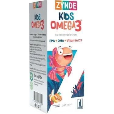 Zynde Kids Омега-3 + Витамин D3, 200 мл