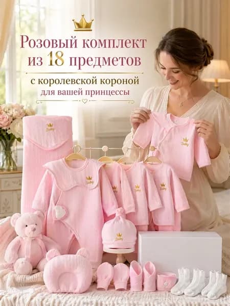 Боди и комбинезон для новорожденных, на кнопках, 100% хлопок