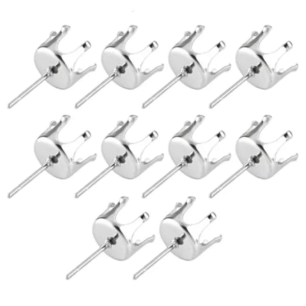 Круглые заготовки для серёг с шипами, 10 шт., - 9mm