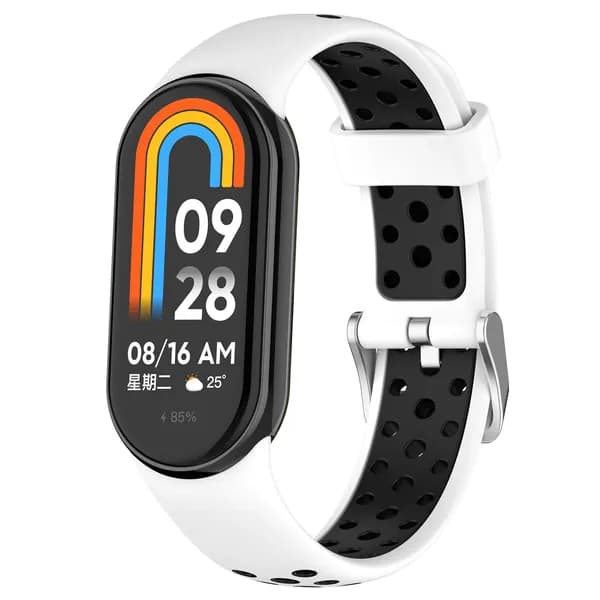 Двухцветный силиконовый ремешок для Xiaomi Mi Band 10 9 8
