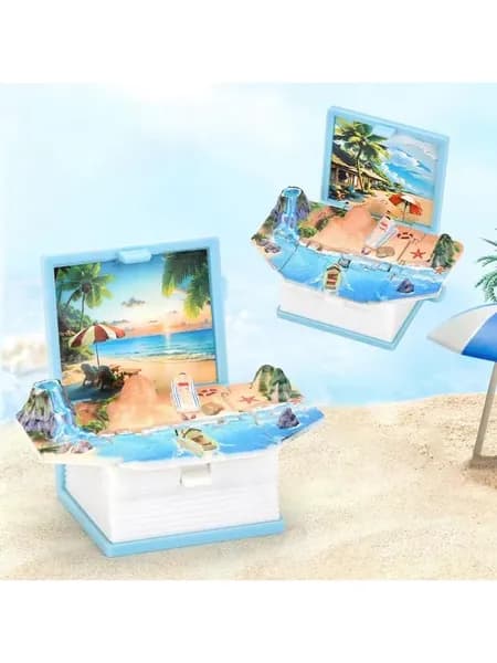 3d всплывающая книга брелок