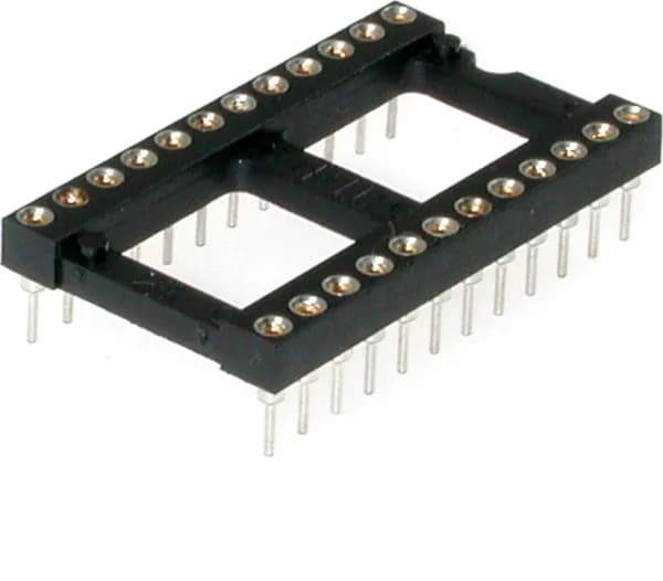 10 шт./ DIP панель 24-контактная цанговая широкая, TRL-24 (DS1001-01-24W) GOLD
