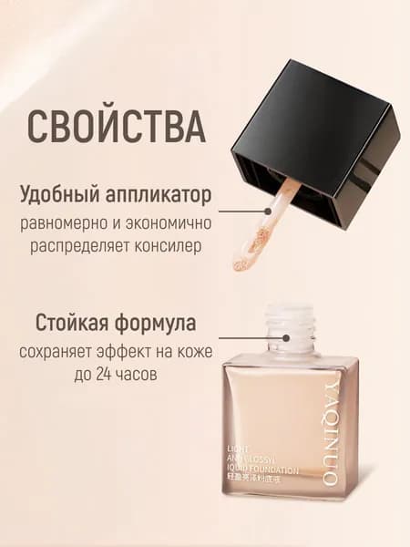 Консилер для лица и глаз 01 водостойкий светлый плотный