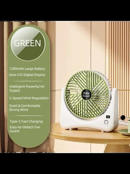 MEWA Портативный вентилятор зеленый QL01 Green