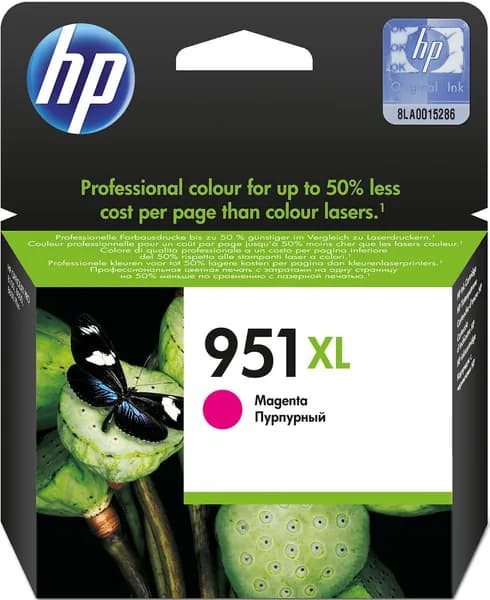 Картридж HP 951XL, пурпурный, для струйного принтера,