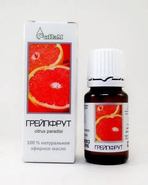 Эфирное масло Синам "Грейпфрут", 100% натуральное, 10 мл