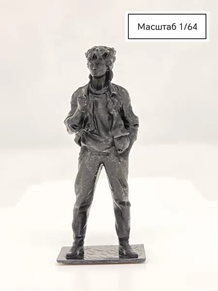 Коллекционная миниатюра Виктор Цой (Моро, х/ф Игла ).Масштаб-1/64