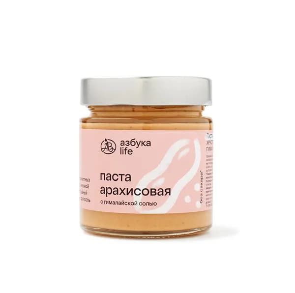 Паста арахисовая с гималайской солью, Азбука Life , 200 г, Россия