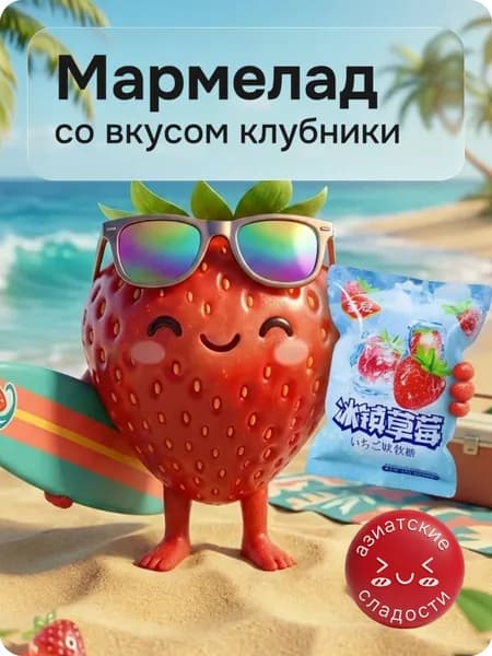 Жевательный мармелад, клубника