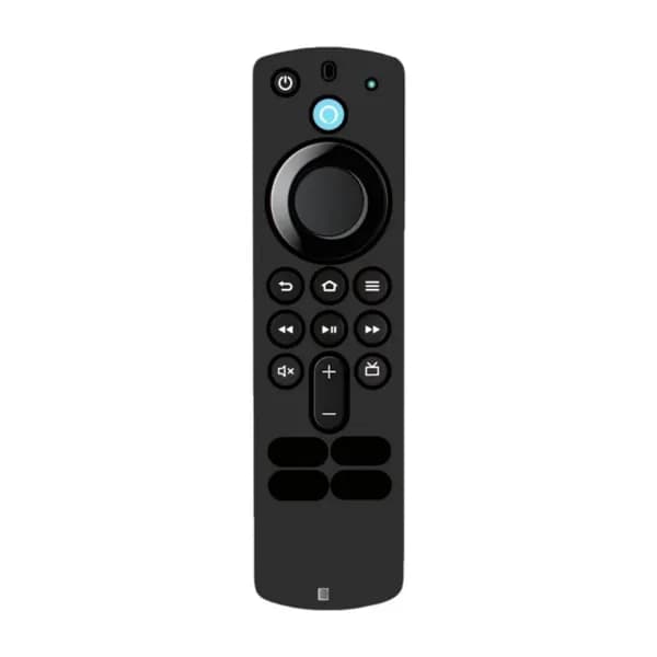 (1 шт.) Силиконовый чехол для голосового пульта Alexa (3 поколение) чёрный