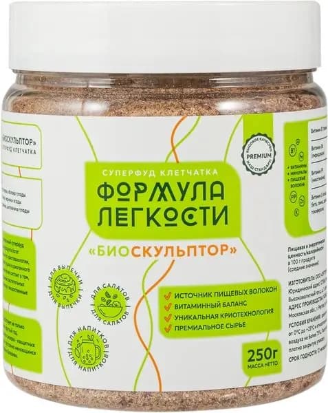 Клетчатка Формула легкости Биоскульптор Оргтиум п/у, 250 г