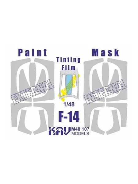 Окрасочная маска на F-14 Profi (Hasegawa) KAV M48 107