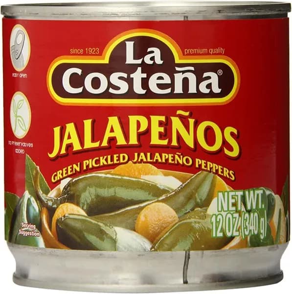 Перец Халапеньо целый маринованный, La Costena, 340 г, Мексика