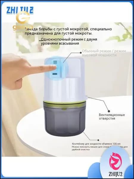 Электрический аспиратор мокроты/ устройство отсоса/отсасыватель мокроты