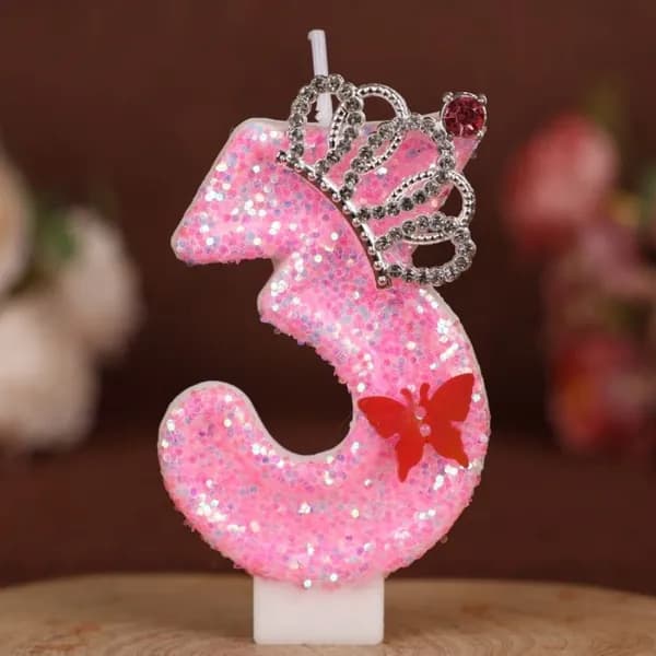 Свечи для торта, 7 см х 4 см, 1 шт