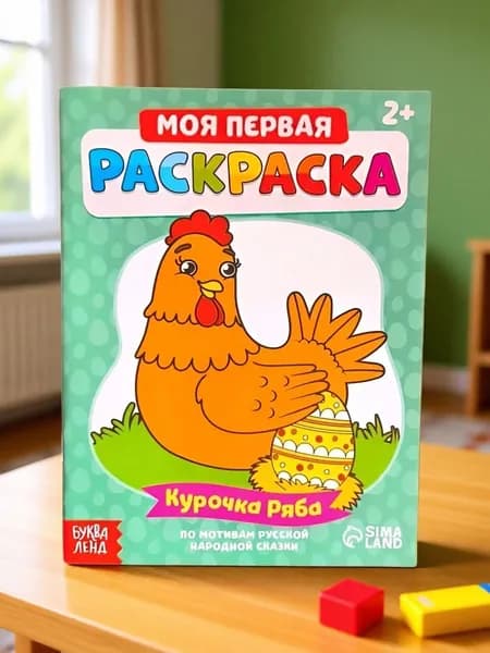 Моя первая раскраска Курочка ряба (от 2 лет)