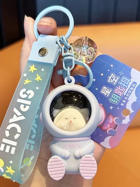 Брелок для ключей Kawaii Space котенок в скафандре