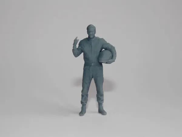 "Автогонщик" Фигурка в масштабе 1:43 для диорам и макетов. Высота фигурки 4 см.