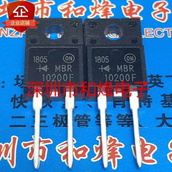 5шт MBR10200F TO-220F-2 200V 10A Интегральная схема