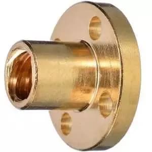 Гайка T16x4x4 однозаходная ЛЕВАЯ, круглый фланец; (pitch 4mm, lead 4mm)