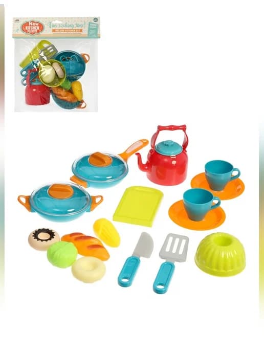 Игровой набор посуды и продуктов для детей