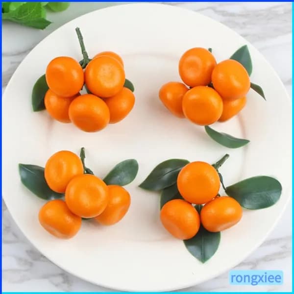 3PCS искусственные мини- мандарины, для украшения кухни и столов