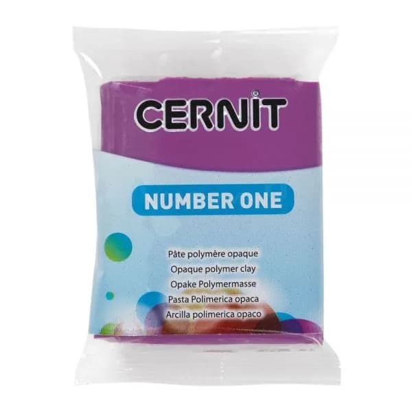 Полимерная глина Cernit Number One 962 цвет пурпурный 56 гр.