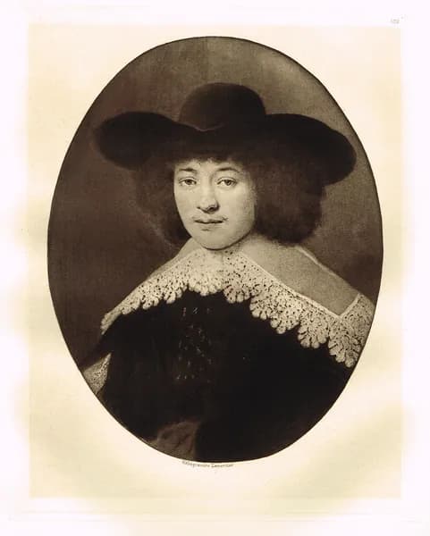 Портрет молодого человека (1633). Рембрандт Харменс ван Рейн. Гелиогравюра, 1897 год