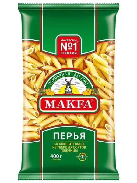 Макароны Макфа Перья Любительские 400 г