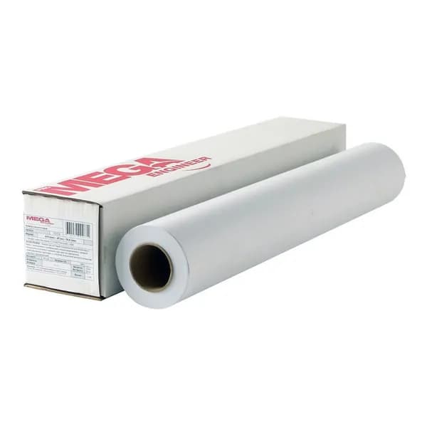 Бумага широкоформатная MEGA Engineer BrightWhite (24 (610 мм), намотка 30м, 120г)