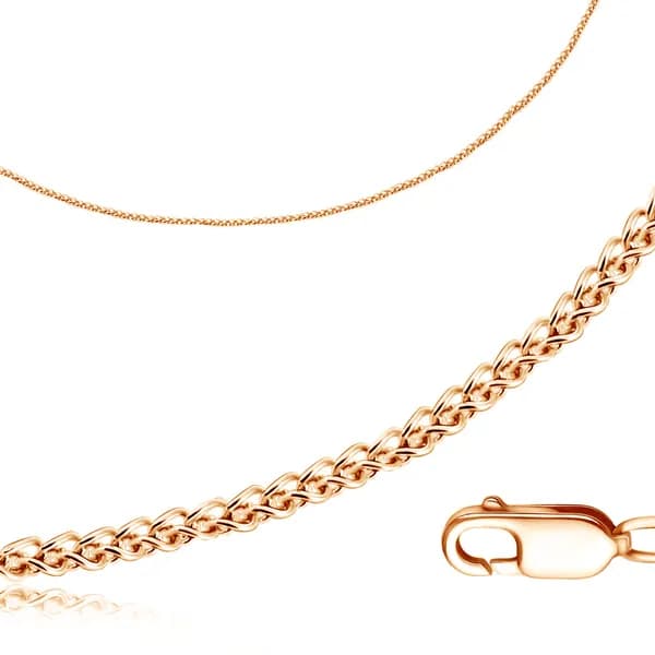 Pletnev Jewelry Браслет Серебро позолоченное 925 пробы, плетение Колос