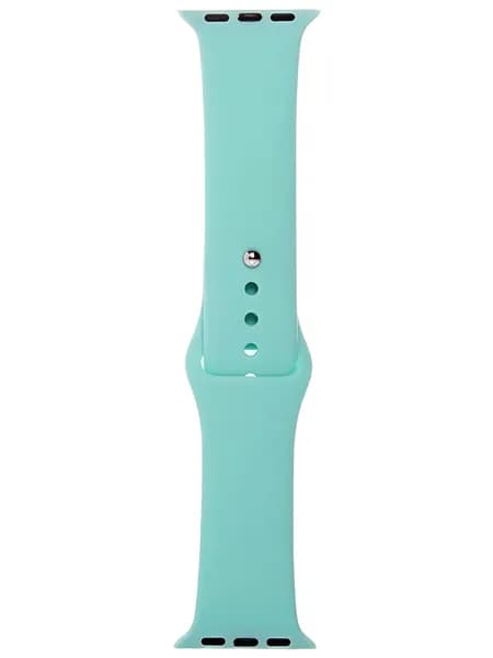 Силиконовый ремешок для часов Apple Watch 38/40/41 мм / небесно-мятный (№21) размер ремешка S
