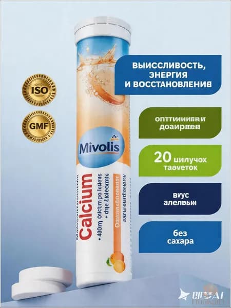 Электролитный шипучий изотоник GLS с апельсиновым вкусом, качественный комплекс для энергии, выносливости и восстановления, 20 таблеток