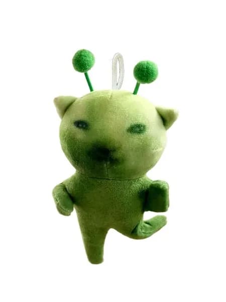 Необычная плюшевая фигурка кота космического пришельца, гибкая конструкция для изменения поз, приятный на ощупь текстиль, подарок детей и коллекционеров