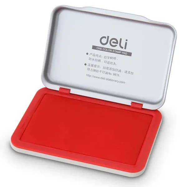 9891 Quick Dry Ink Pad Square Красная Ink Pad Офисные товары