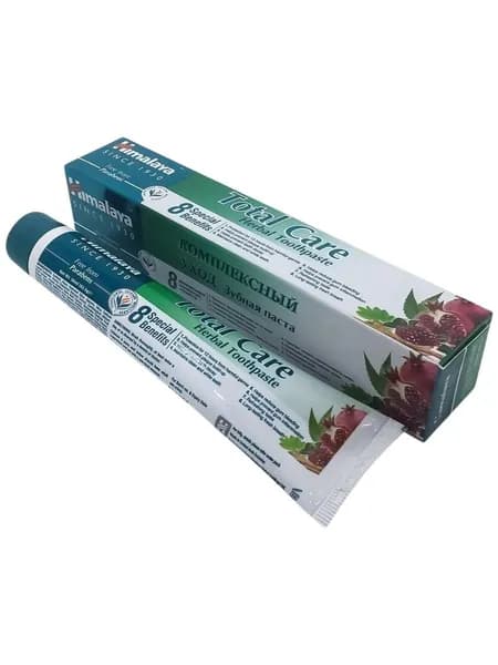 Зубная паста Himalaya "Total Care" Комплексный уход / отбеливающая / антибактериальная, травяная, 50 мл