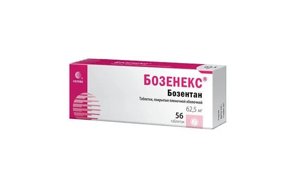 Бозенекс таблетки п/о плен. 62,5мг 56шт
