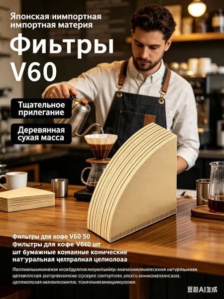 Фильтр для кофе неотбеленные №1, 50 шт