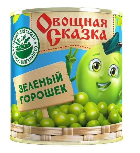 Овощная сказка Горошек зеленый, 310 г