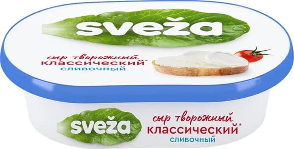 Сыр творожный SVEZA Сливочный 60%, без змж, 150г 4 шт.