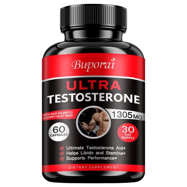 Биологически активная добавка Buporai Ultra Testosterone разработана для повышения уровня тестостерона у мужчин, что может улучшить выносливость, энергию и рост мышц.