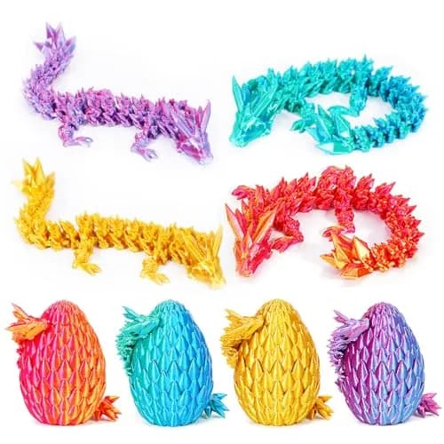 3D-печать набор Драконьи яйца из PLA, 4 шт., размеры 7 и 14 см