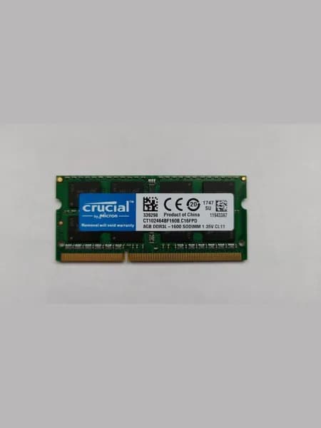 Crucial Оперативная память DDR3L 8 ГБ 1600 MHz SO-DIMM PC3L-12800s DDR3L, 1600 МГц, 1 x 8 ГБ (CT102464BF160B)