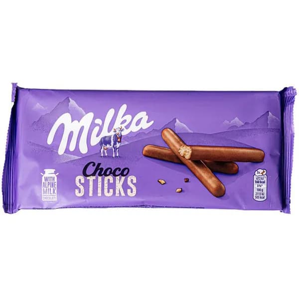 Печенье Milka Choco Sticks палочки шоколадные Германия 112г