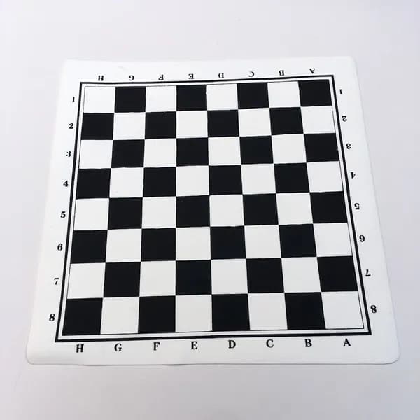 Шахматная доска виниловая без фигур, доска для шахмат 43*43