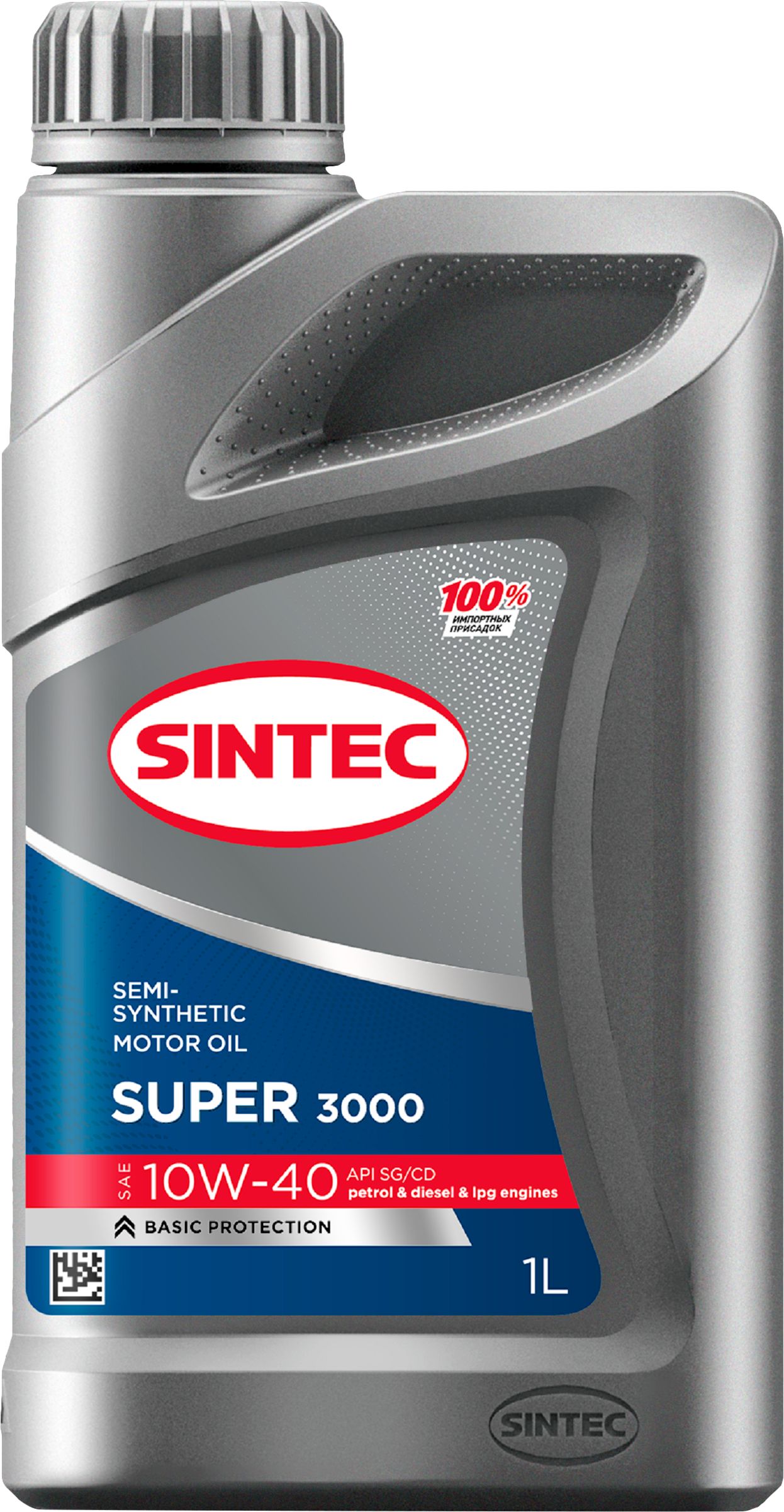 SINTEC 10W-40 Масло моторное, Полусинтетическое, 1 л