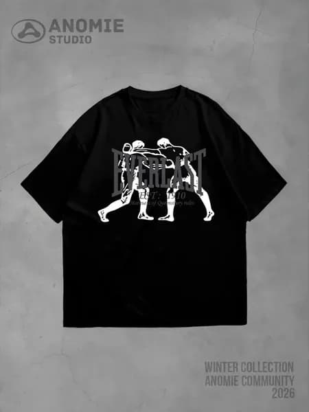 Футболка оверсайз с принтом y2k Everlast Boxing Club