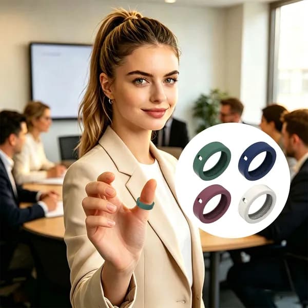 Чехол для кольца Oura Ring 5 из силикона, размер M, 4 штуки, винный, изумрудный, синий, серебристый
