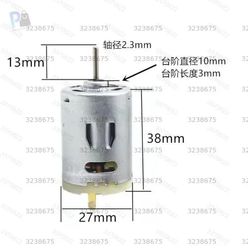 RS-385SA микро круглый двигатель DC 12-36V 8000-20000rpm высокоскоростная угольная щетка электродвигатель DIY тепловая пушка фен игрушка